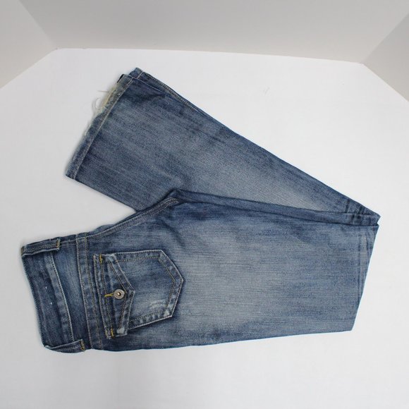Women's Guess Denim Blue Jeans Size 24 Doheny With Minor Distressing - Picture 14 of 15